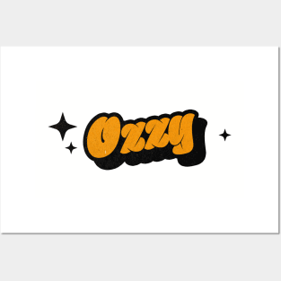 Ozzy - Retro Classic Typography Style Posters and Art